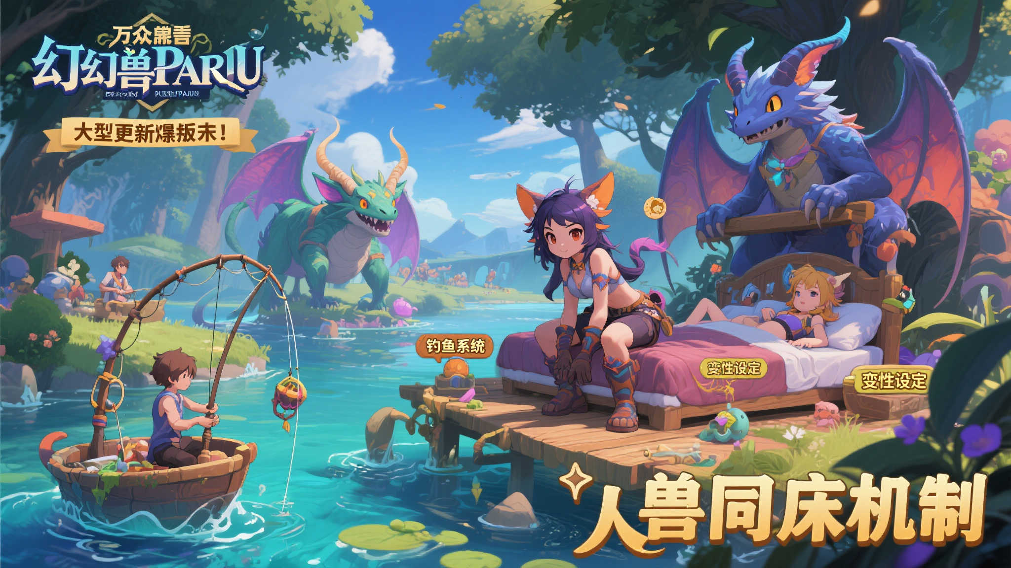 《幻兽帕鲁》迎来重大更新:新增垂钓功能、跨种族互动及性别转换系统 《幻兽帕鲁》迎来重大更新:新增垂钓功能、跨种族互动及性别转换系统