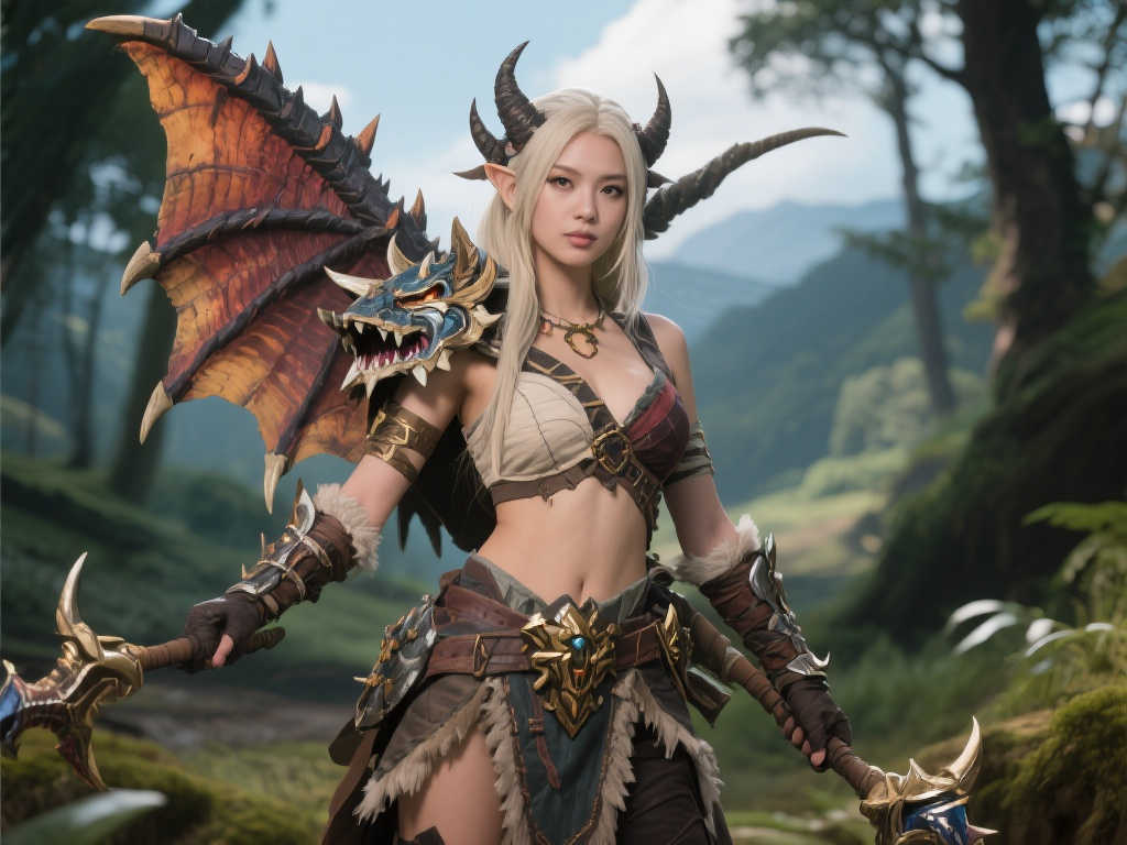 惊艳再现!国外小姐姐完美COS《怪物猎人:荒野》杰玛身姿 惊艳再现!国外小姐姐完美COS《怪物猎人:荒野》杰玛身姿